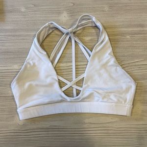 White buffbunny sports bra